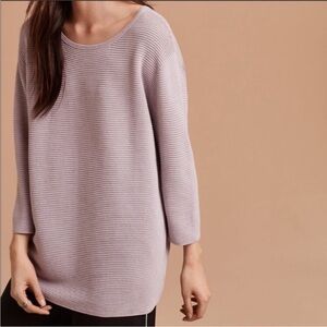 Aritzia Wilfred Taupe Blanchard Knit Sweater